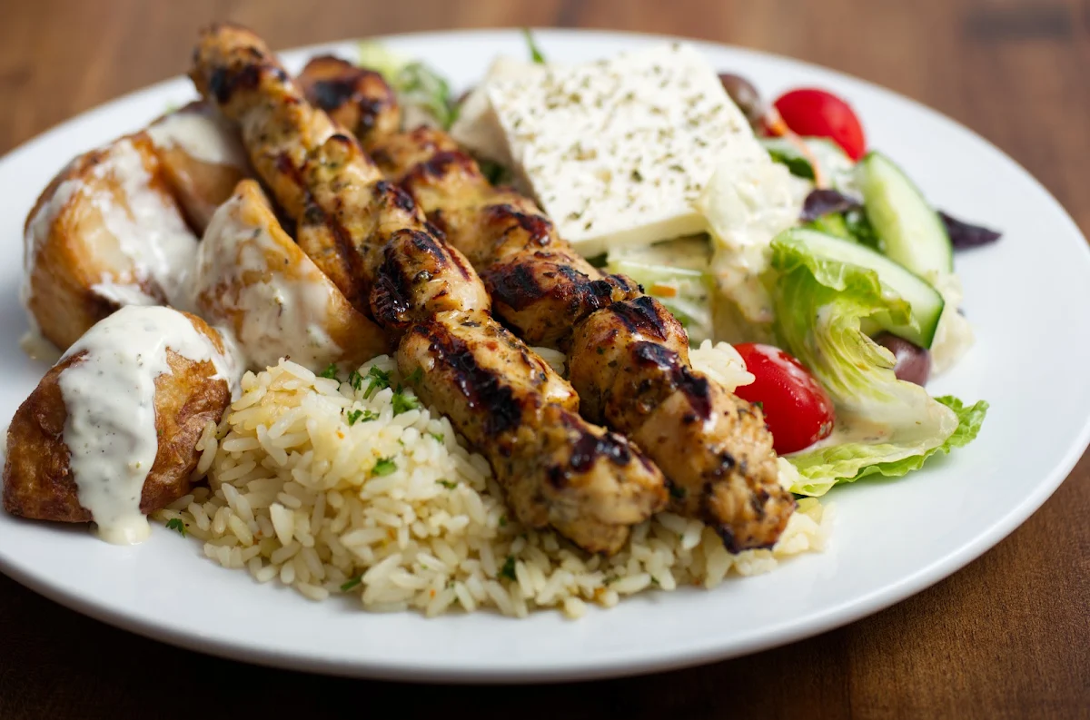Bâton Souvlaki Poulet Chicken Souvlaki Stick