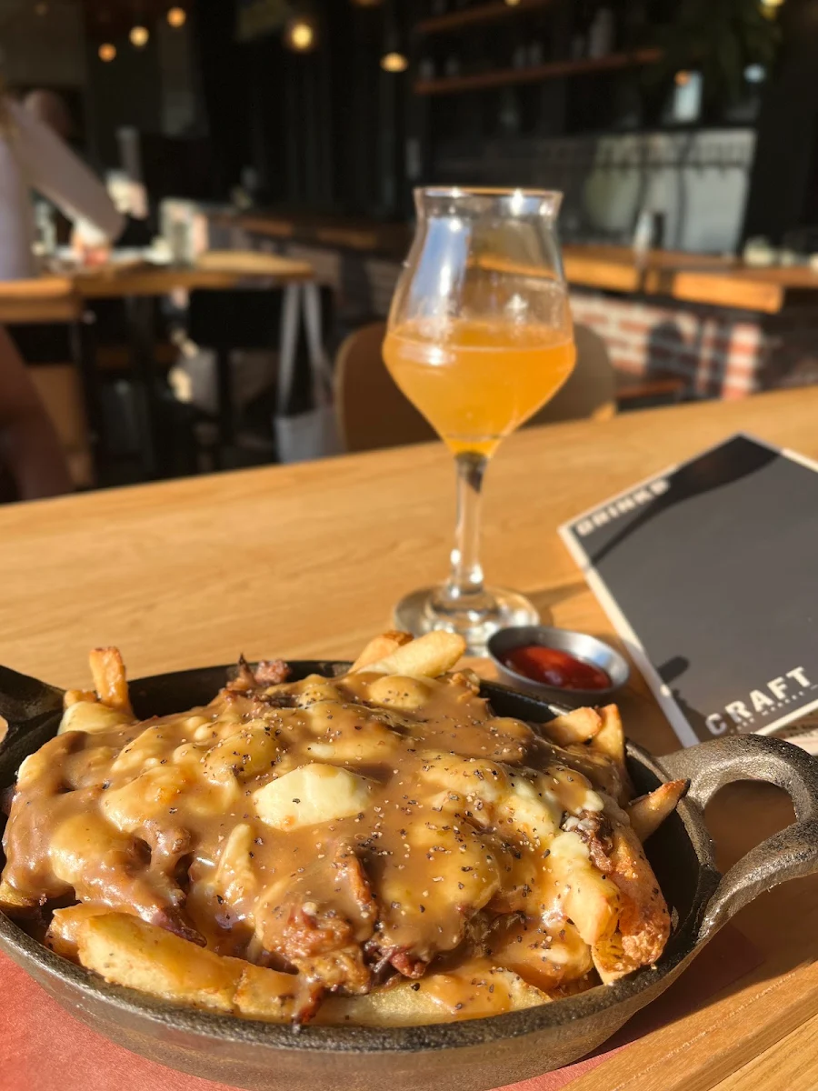 Poutine with Pulled Pork, CRAFT Beer Market English Bay