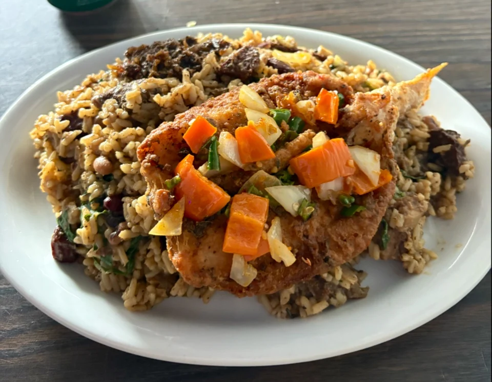 Rice with Fried Fish