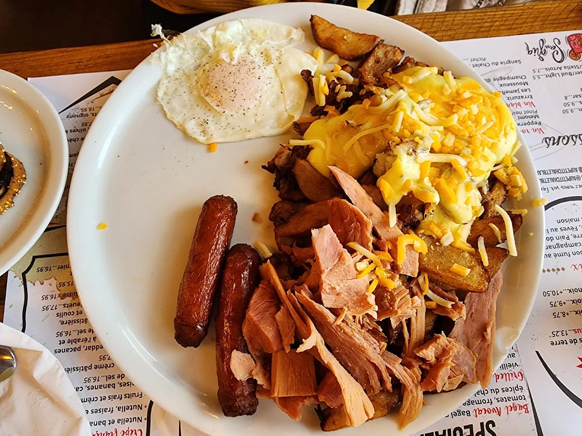 Breakfast Platter with Eggs Bacon