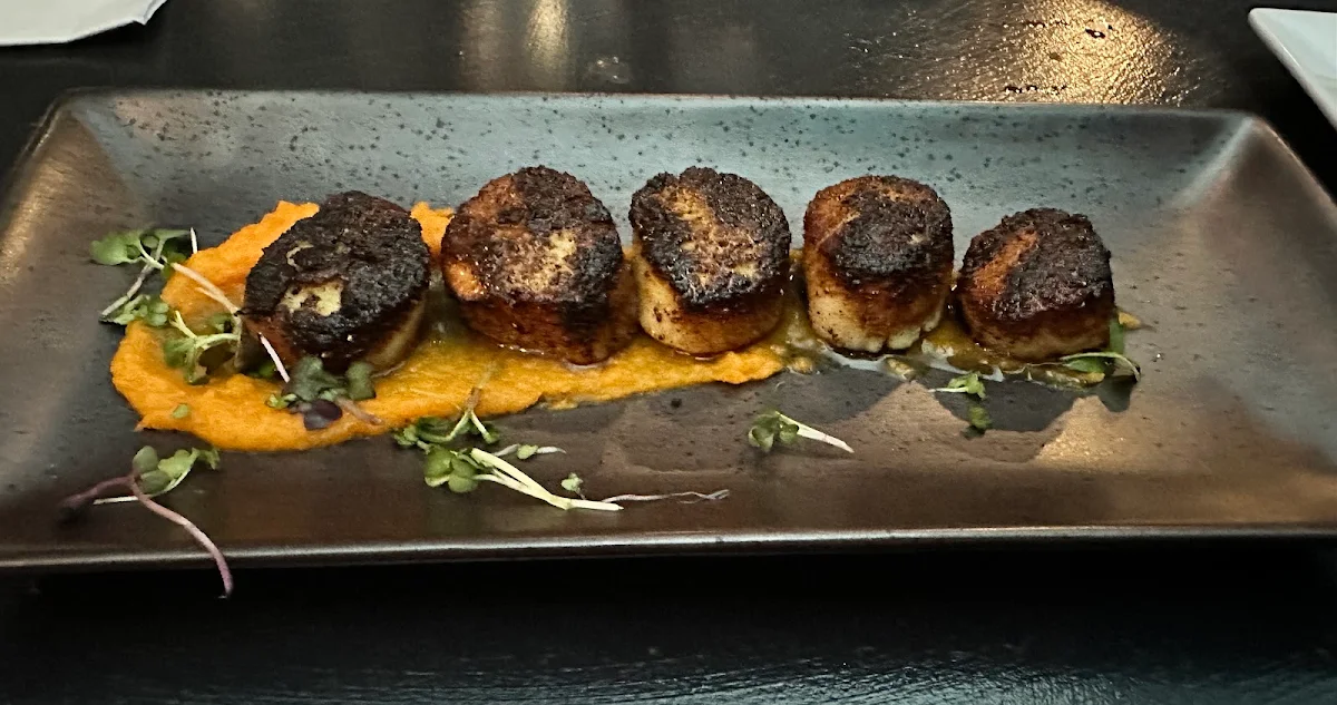 Blackened Scallops Pan-Seared Blackened Maritime Scallops