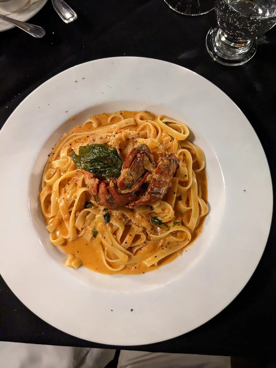 Fettuccine with Lobster Tail