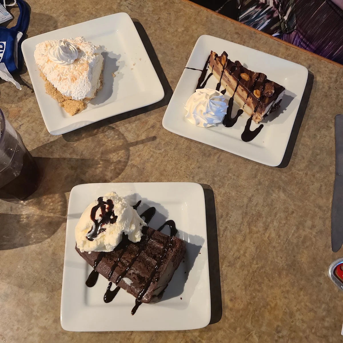 Dessert Reese Cheesecake Triple Chocolate Coconut Cream