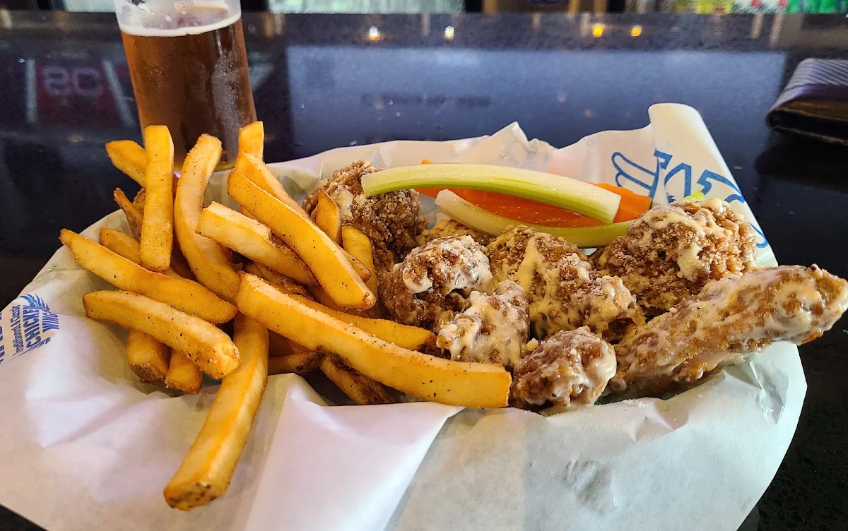 Parmesan Wings and Fries
