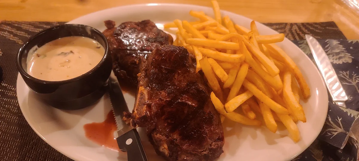 Elk Steak with Fries