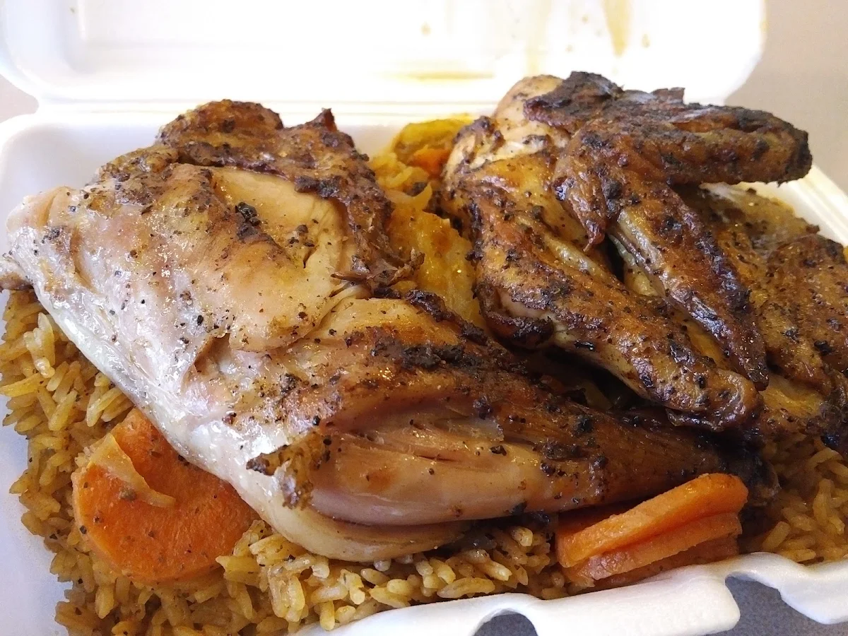 Wood Fired Chicken with Rice and Plantains