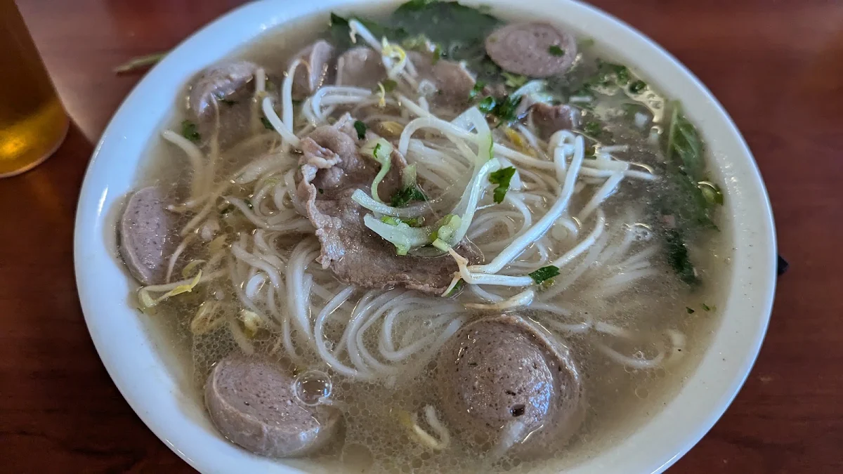 Beef Pho with Meatballs