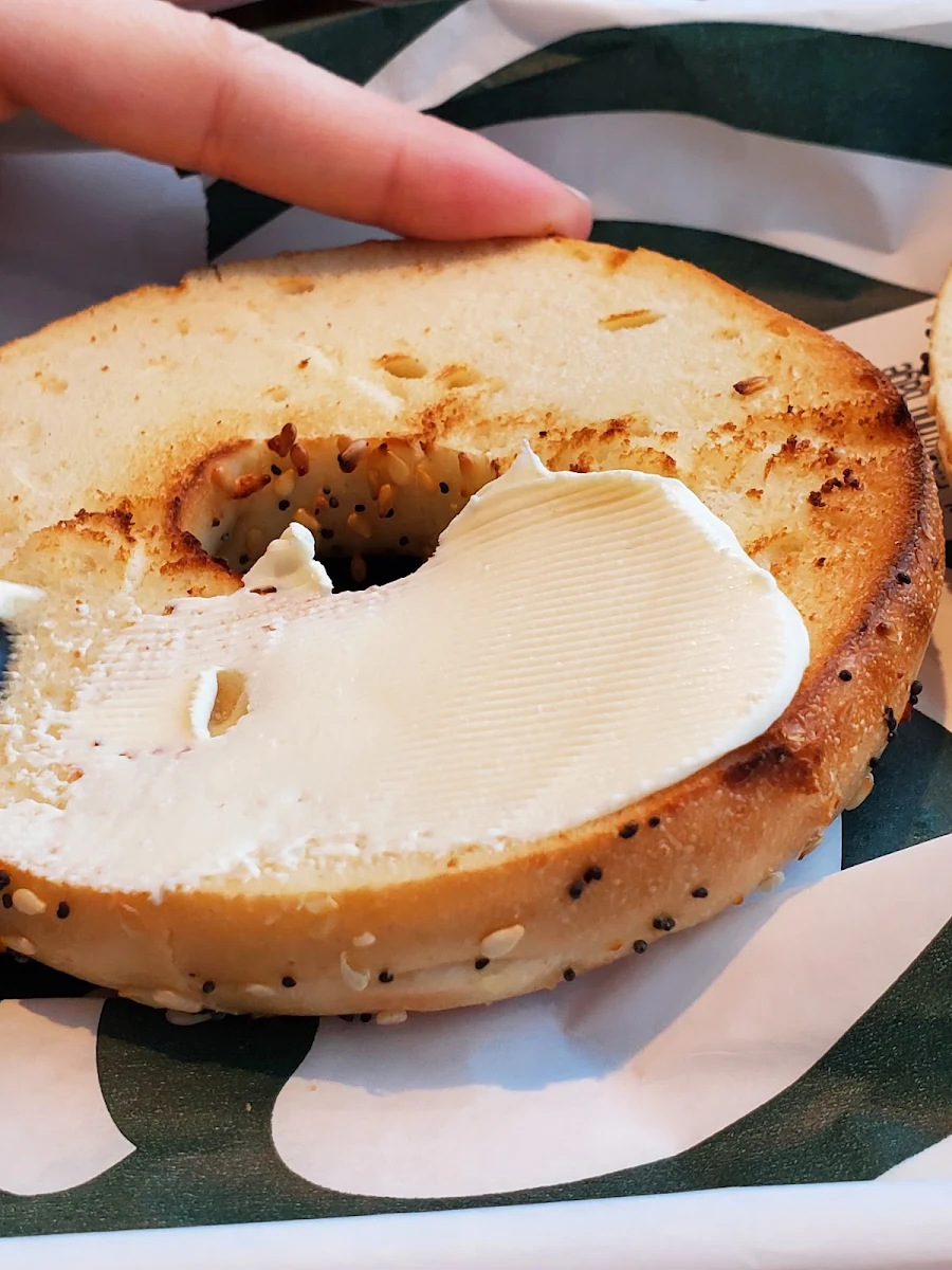 Everything Bagel with Cream Cheese