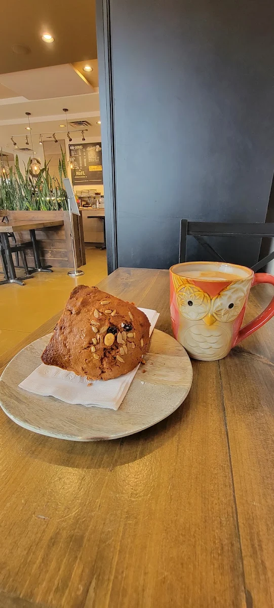 Morning Glory Muffin with Oatmilk Late