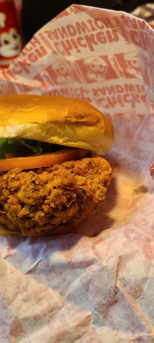 Chicken Burger with a Bite Out of It Lol