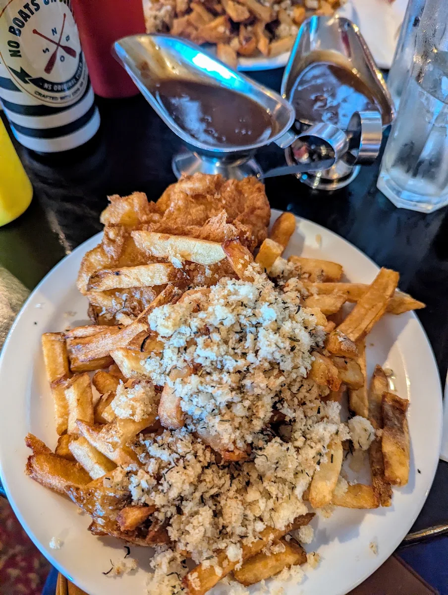 2pc Fish and Chips with Dressing and Gravy