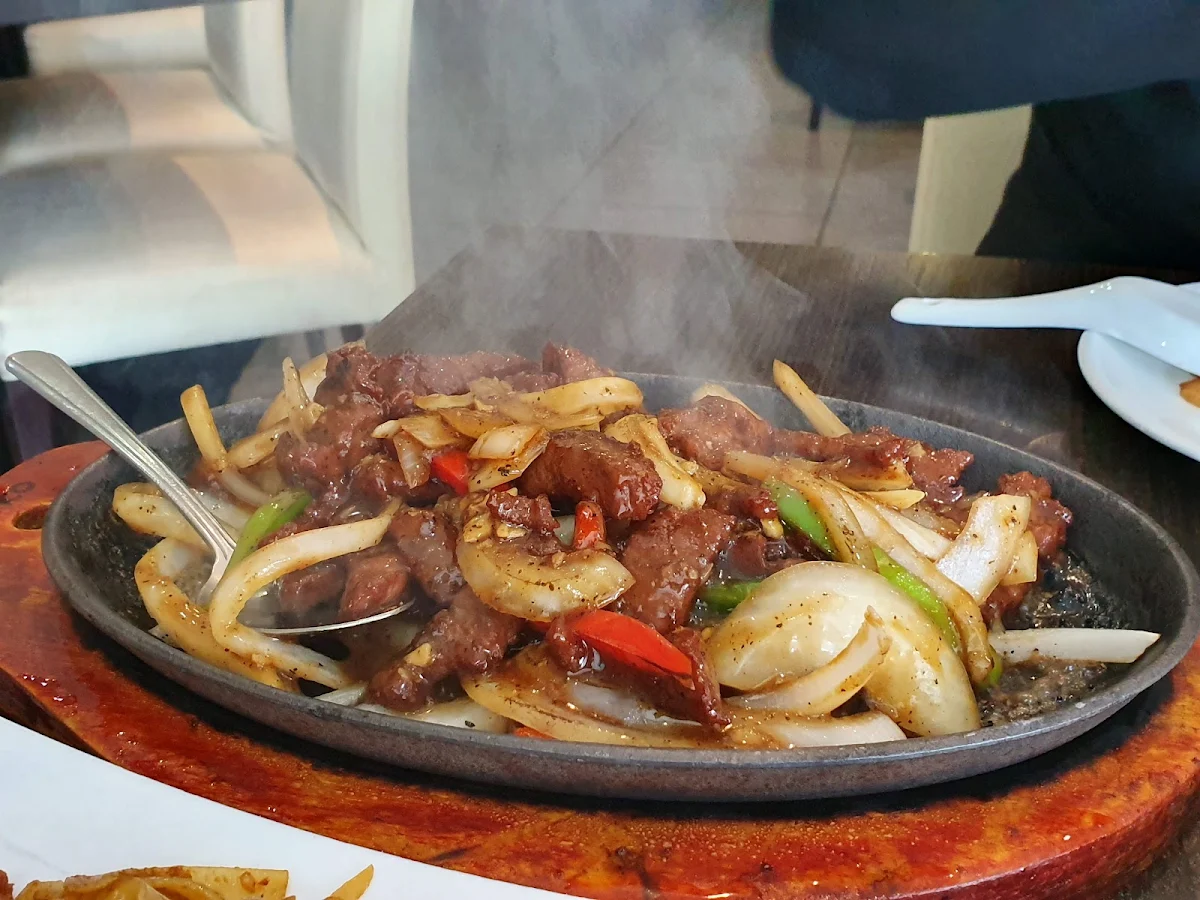 Sizzling Beef with Mushroom Ginger and Onion