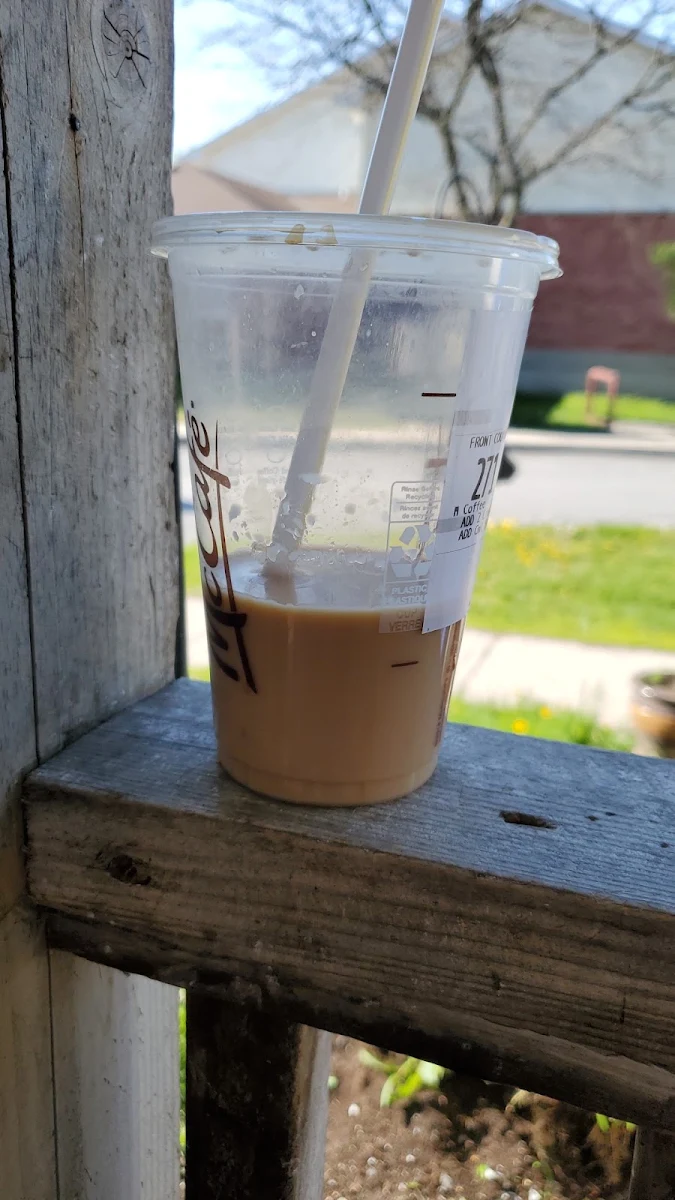 Ice Coffee with Sugar Free Syrup 60 0 Cals
