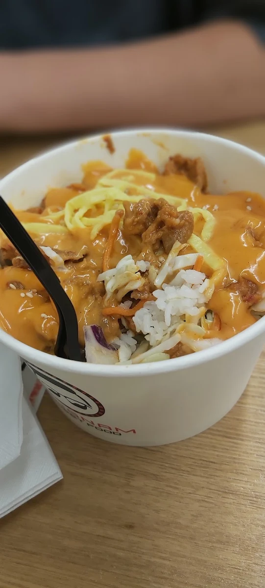 Noodle Rice Bowl with Spicy Mayo