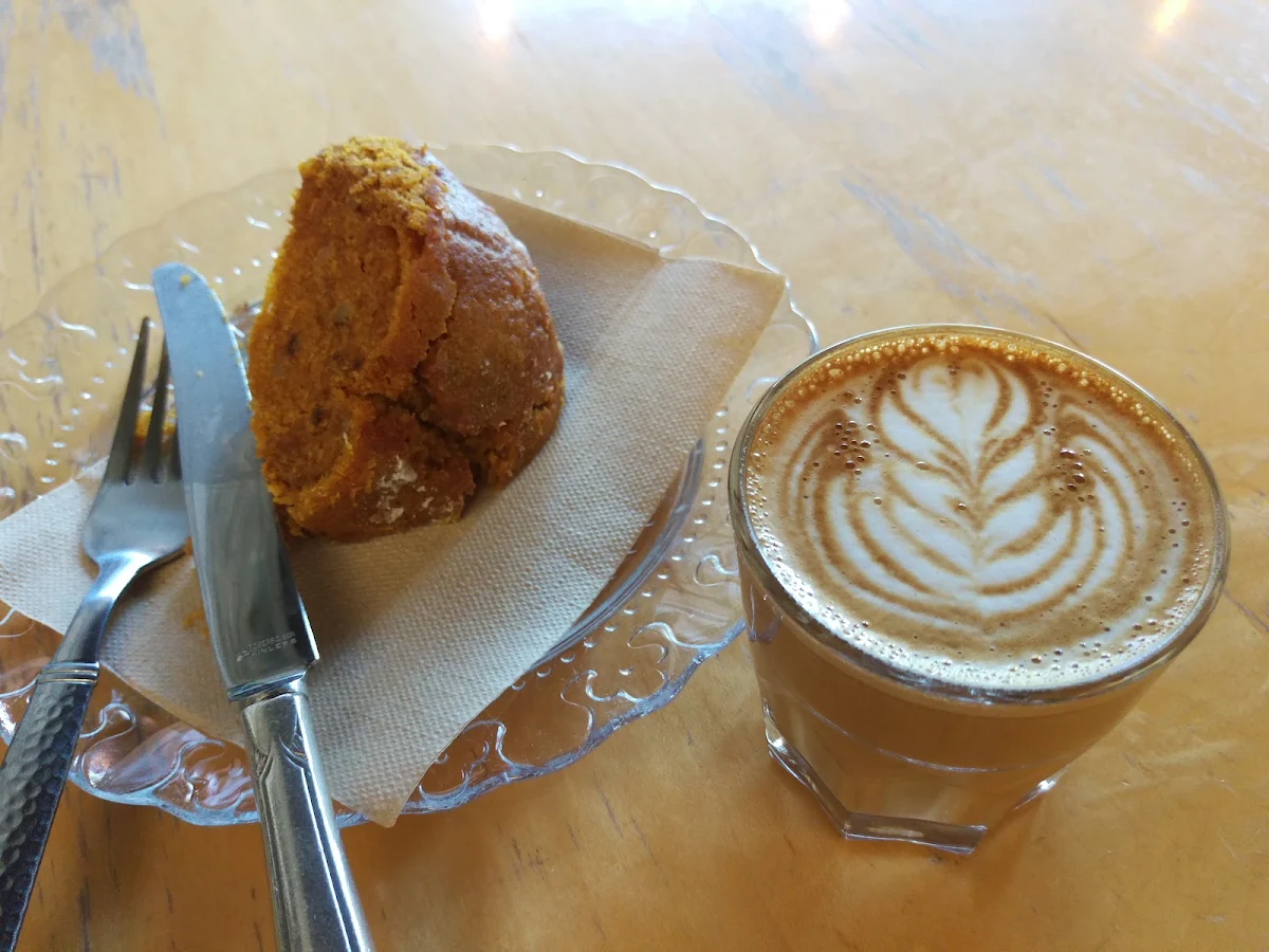 Latte and Carrot Cake