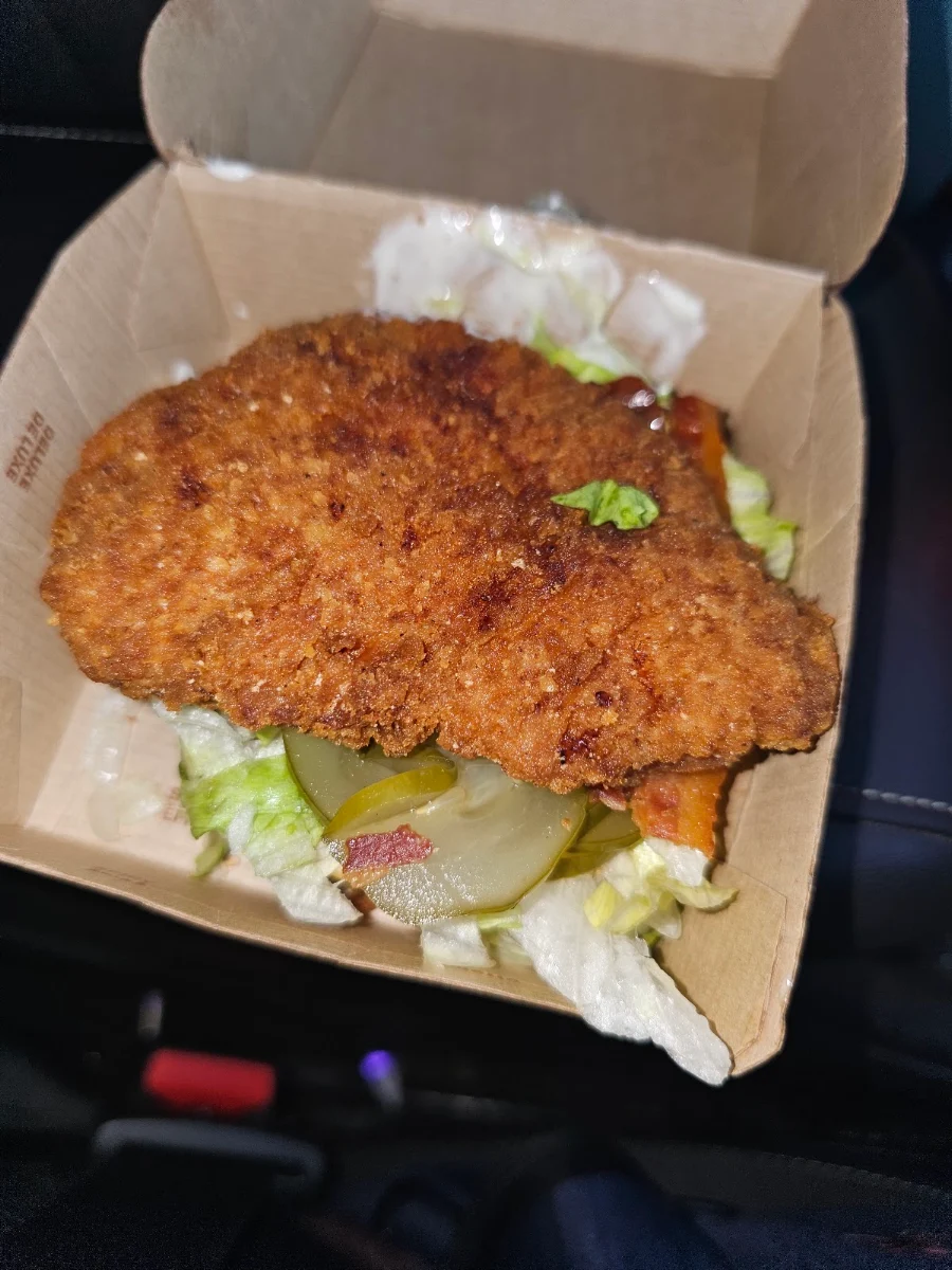 Chicken Burger Only 1 2 Bun