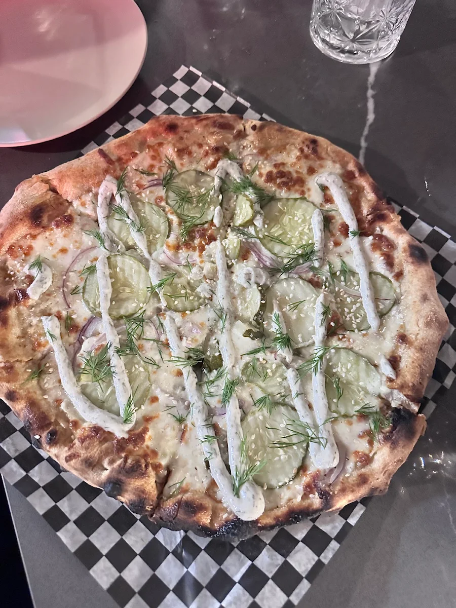 Gourmet Dill Pickle Pizza All Fresh Ingredients