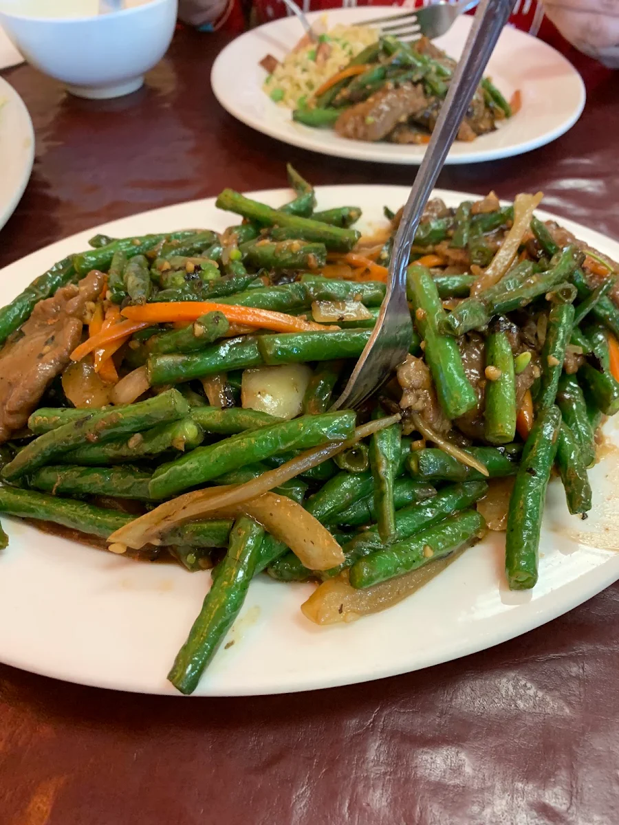 Beef with Green Beans with Black Bean Sauce