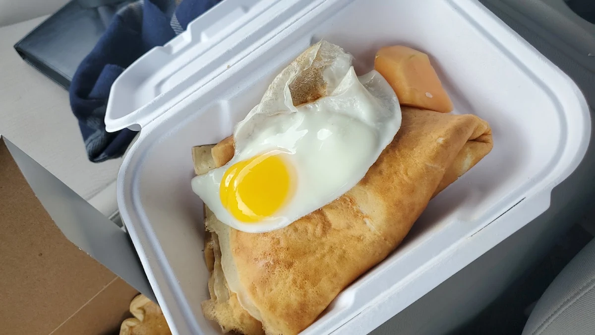 Crepes Ham Egg and Cheese