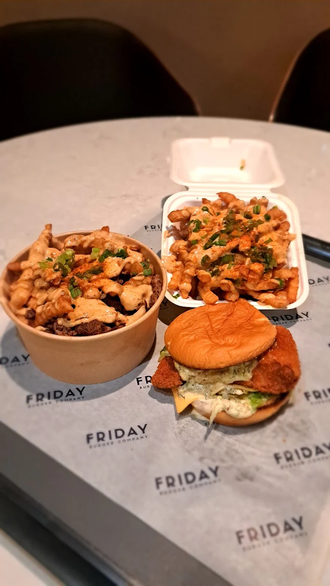 Fried Cod Fish Burger