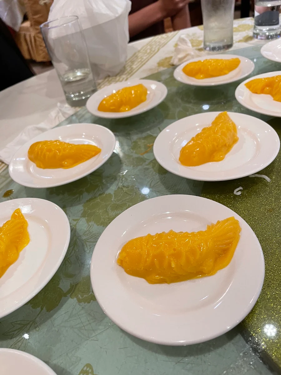 Fish Shaped Mango Pudding