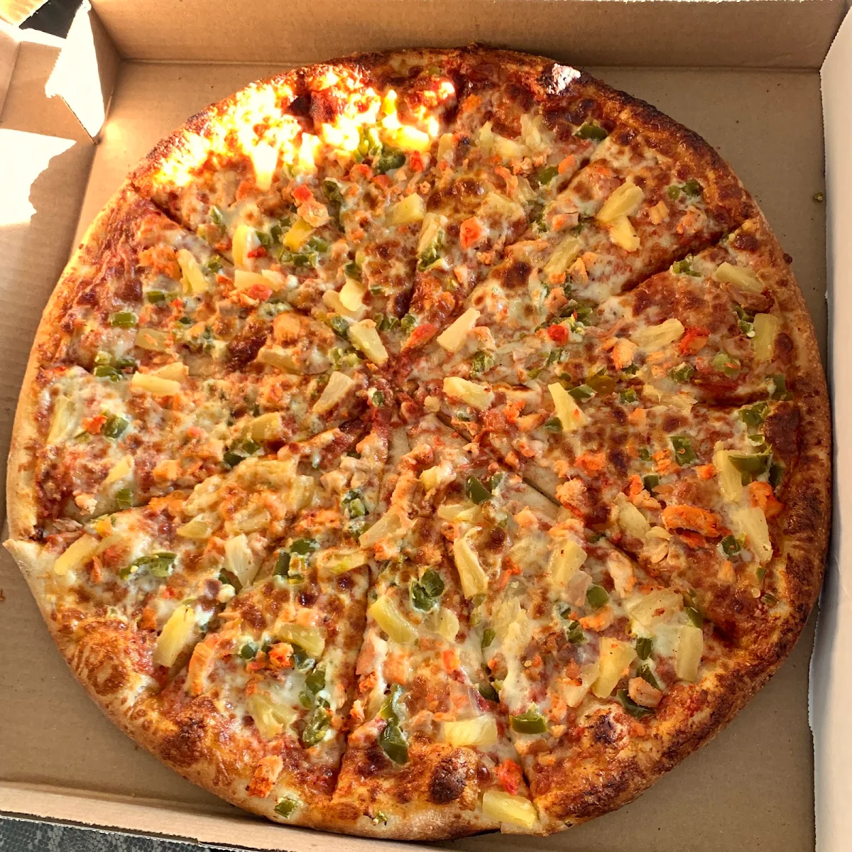 Tandoori Chicken and Pineapple Pizza