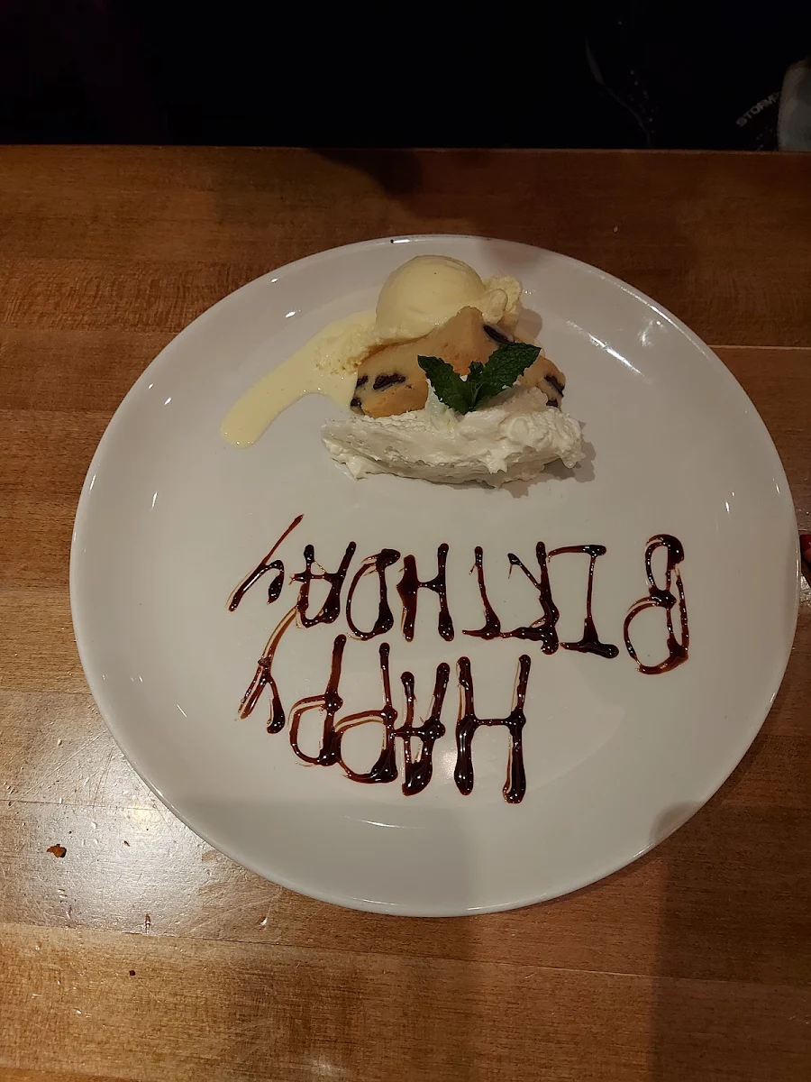 White Chocolate Brownie Sundae Complimentary Birthday Size