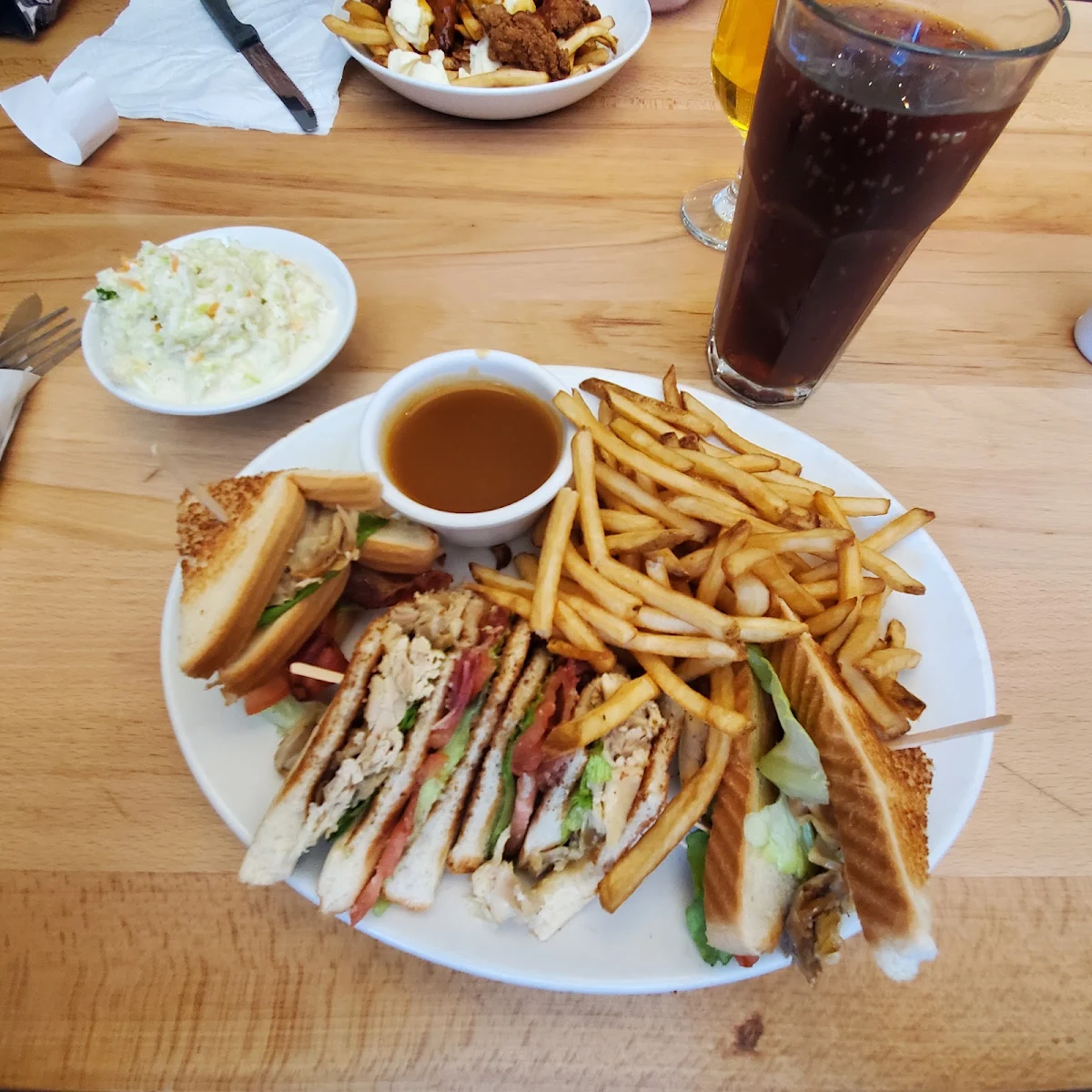 Club Sandwich Viande Brune