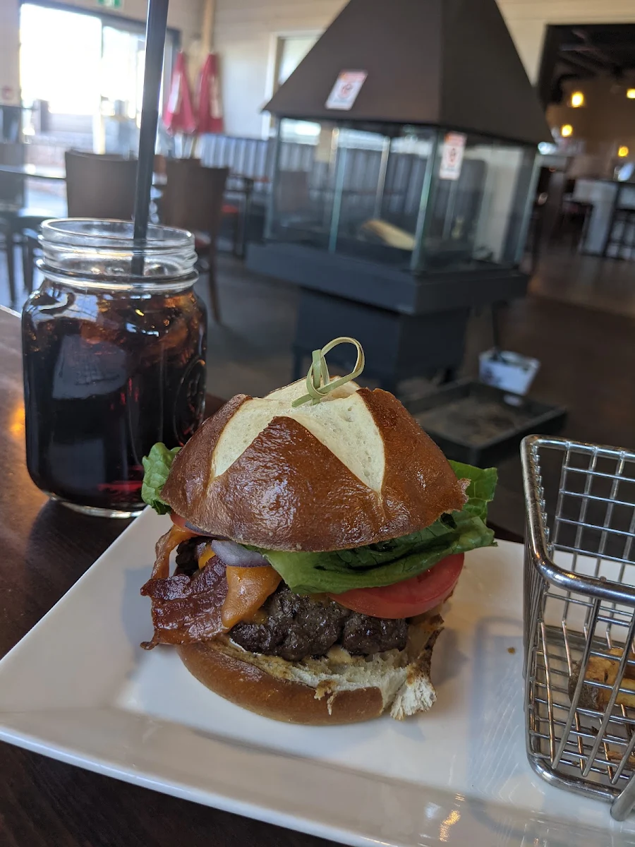 Hand Made AB Burger and Fries