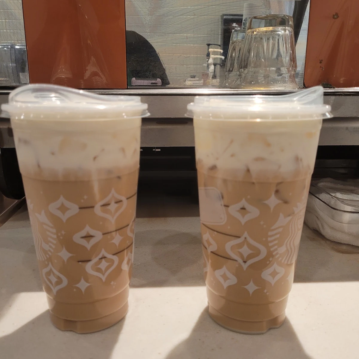 Ice White Mocha with Vanilla Sweet Cream Foam