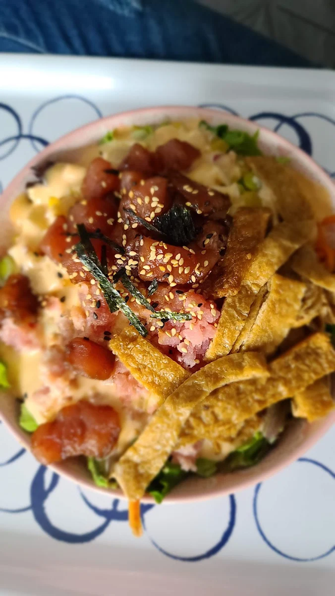 Chef Poke Saumon Épicé Patate Douce Frite