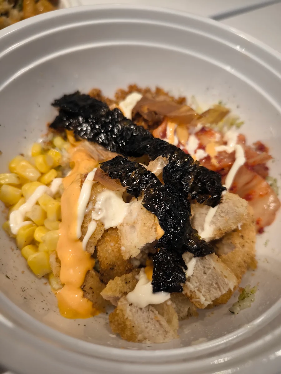 Cheesy Torched Chicken Bowl Japanese Curry Sauce