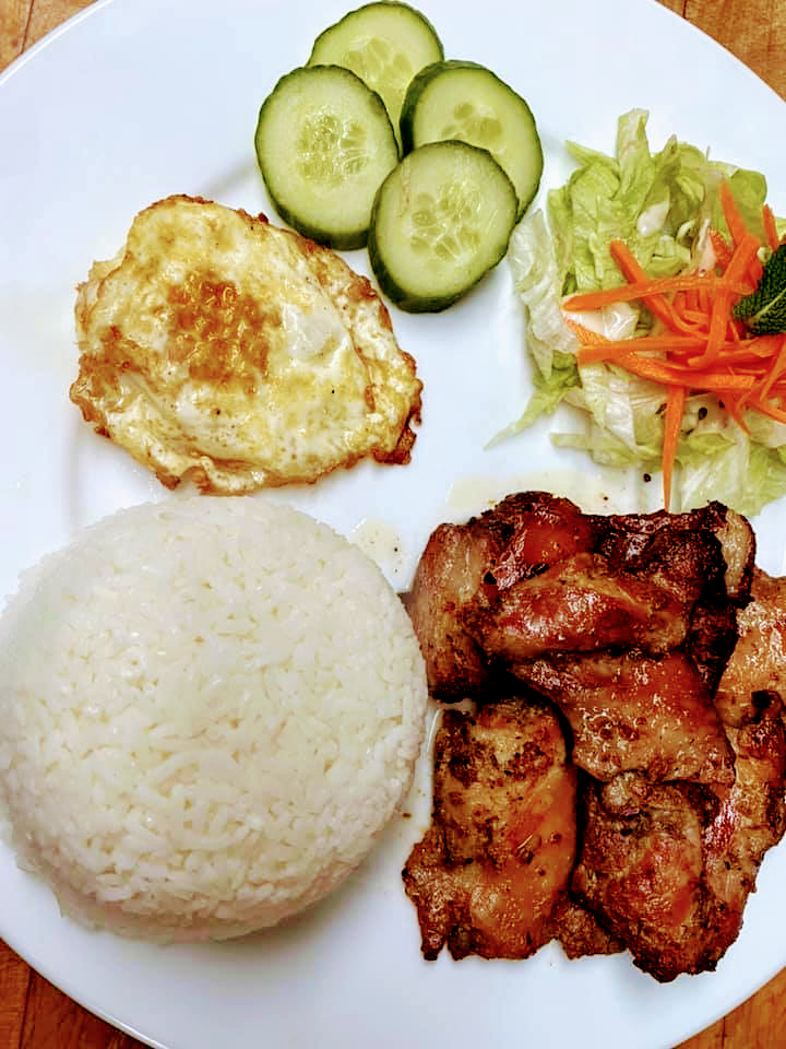 Grilled Pork-Chop & Steamed Rice