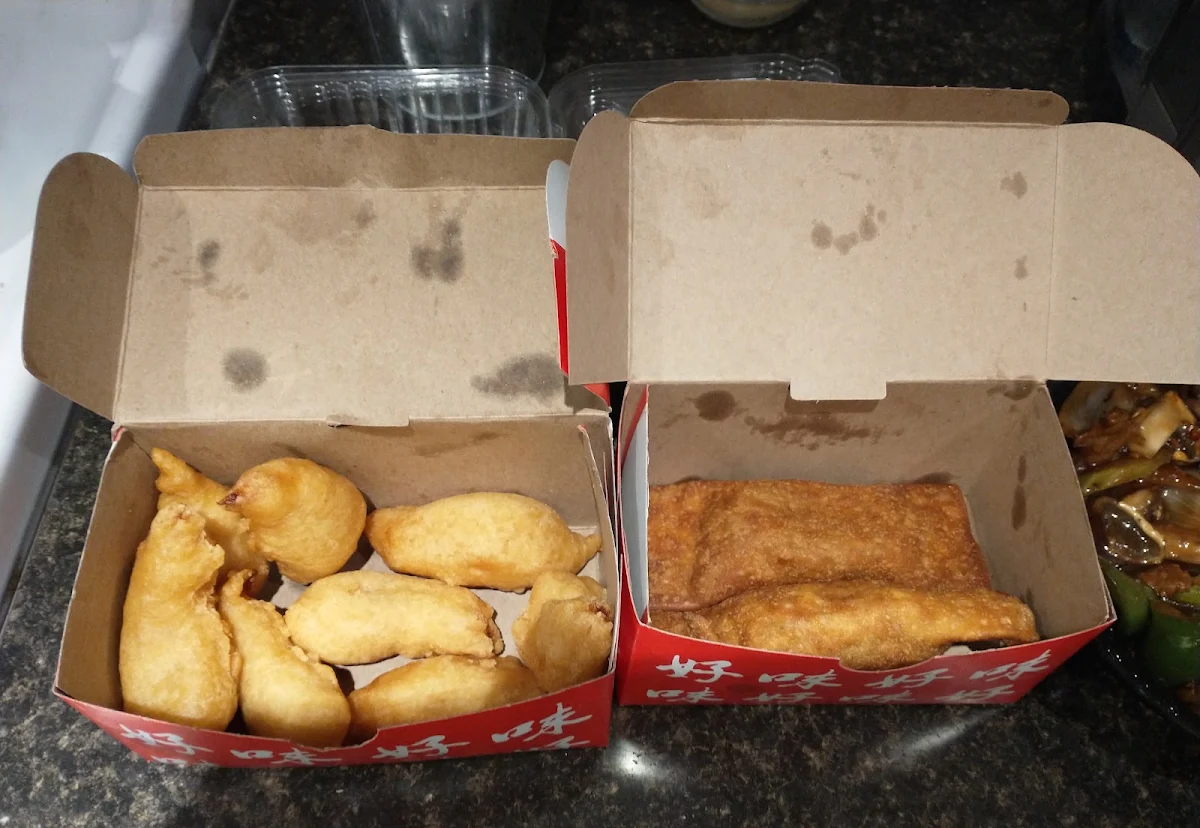 Sweet & Sour Breaded Shrimp & Egg Rolls