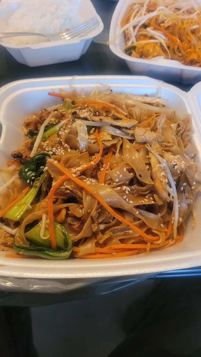 H5 Stir Fried Thick Noodles with Chicken