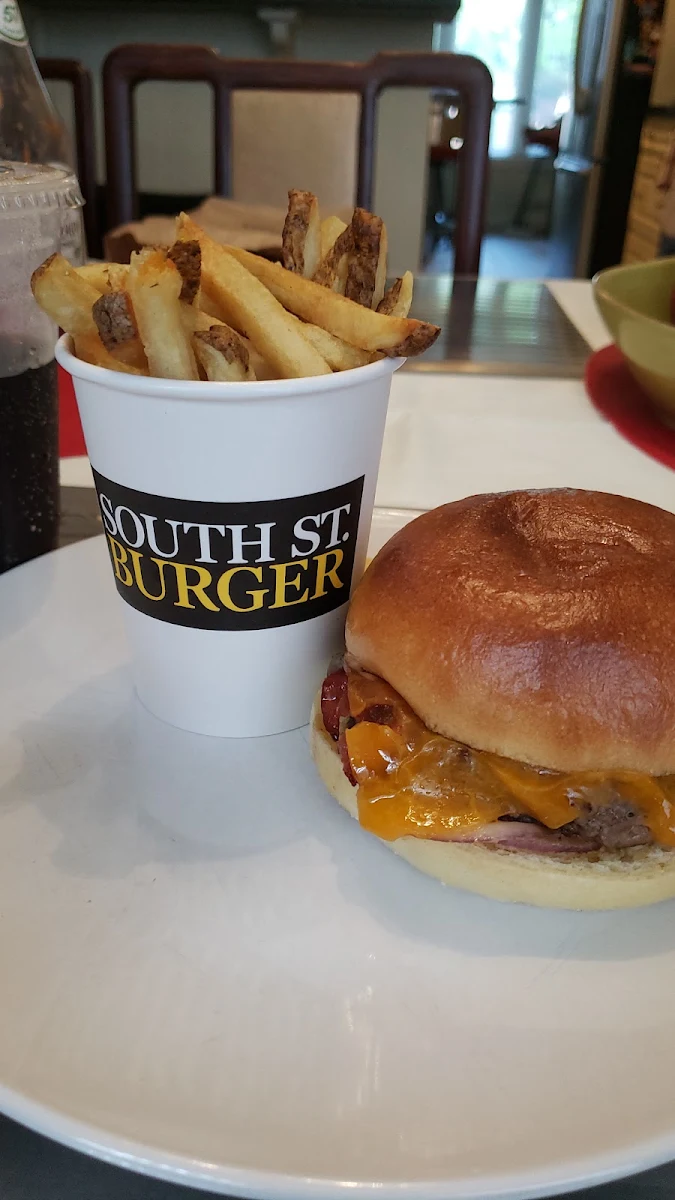 True North Combo with Fries and Diet Pepsi Bacon and Cheese Burger