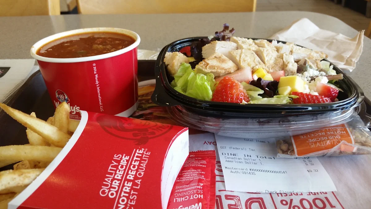 Chilli Fries and Southwest Chicken Salad