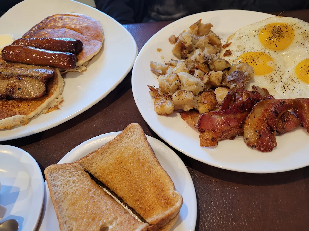 French Toast with Bacon or Sausage