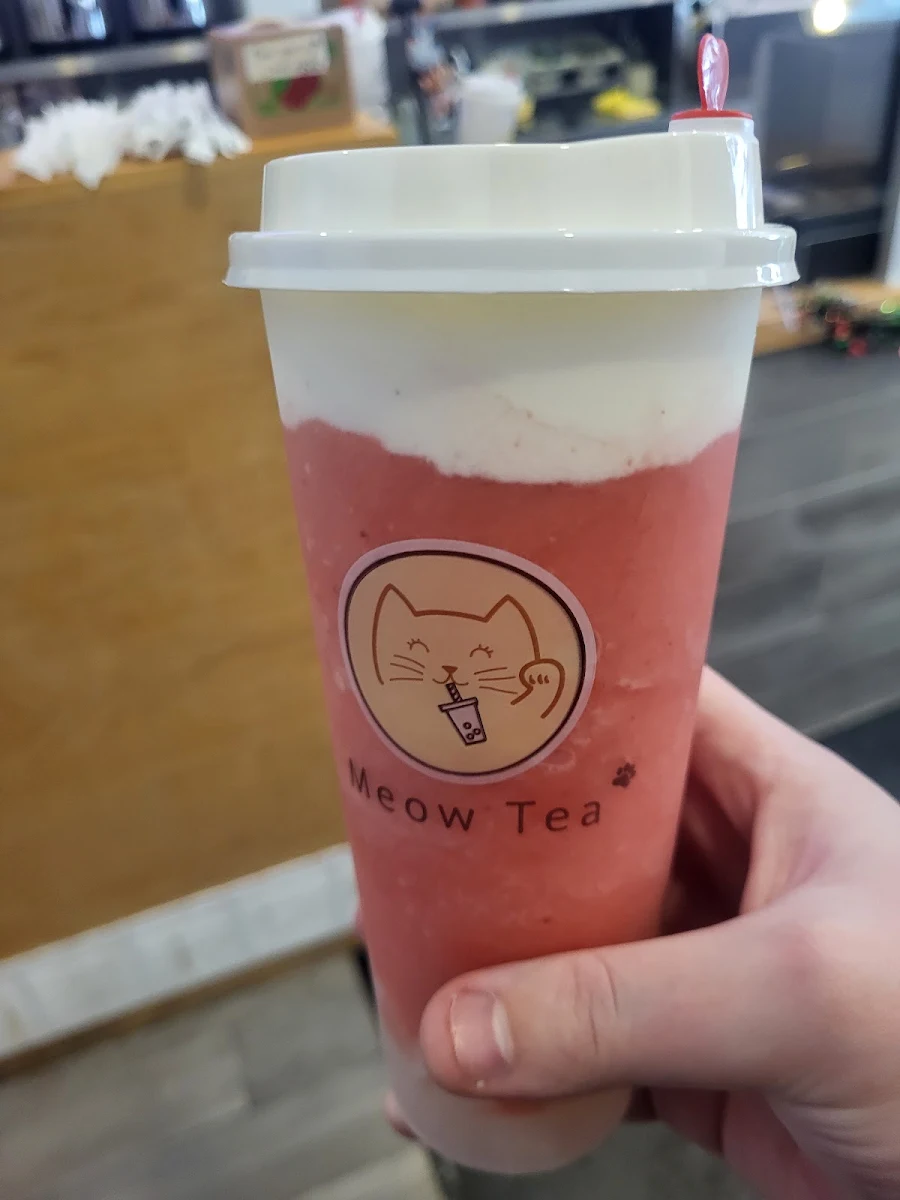 Cream Cheese Strawberry Milk Tea
