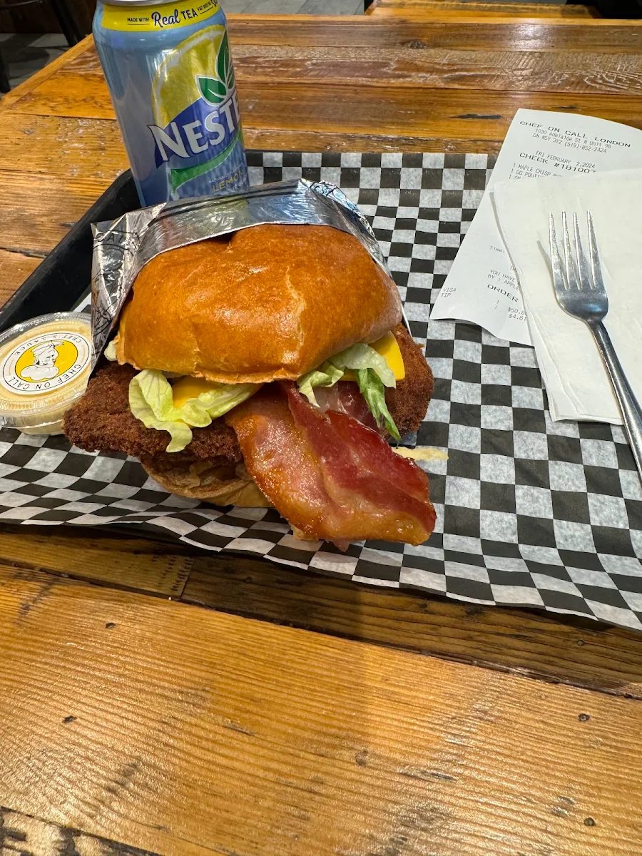 Maple Crisp Chicken Burger