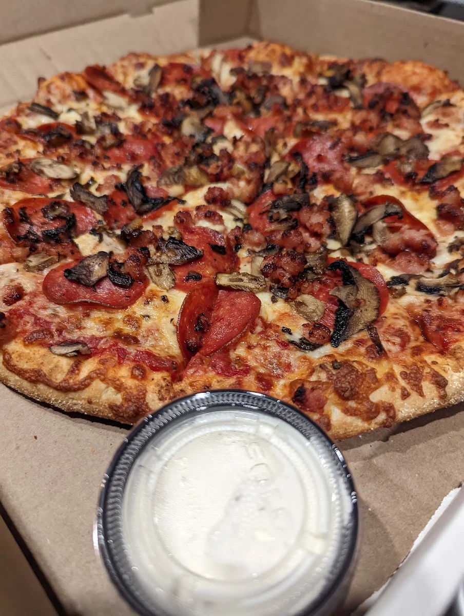 Pepperoni Bacon Mushroom Pizza