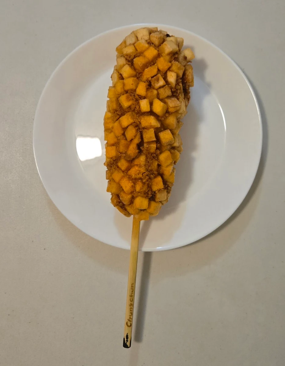 Half Beef and Mozzarella Corn Dog