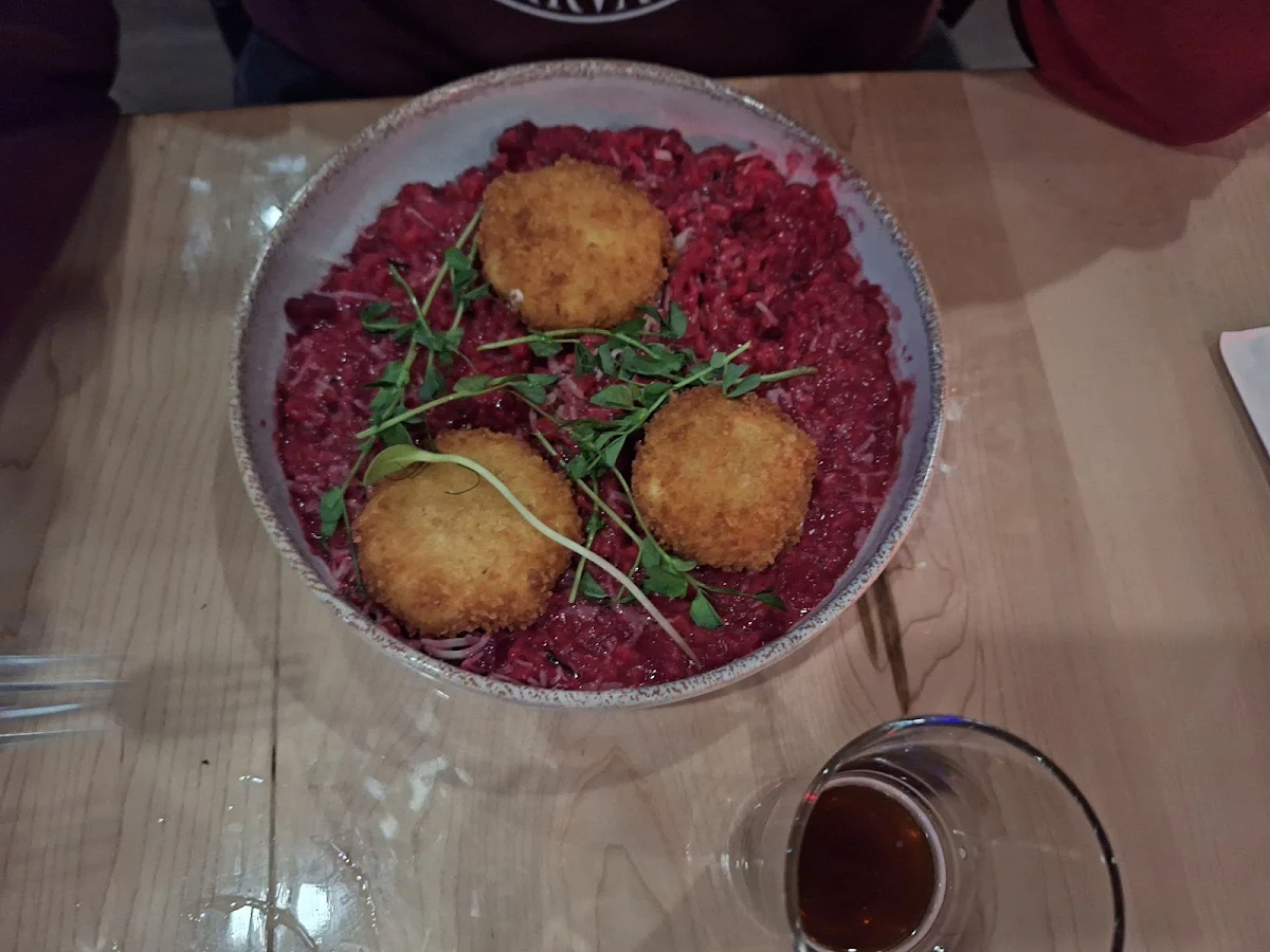 Risotto de Betterave Et Chèvre Chaud