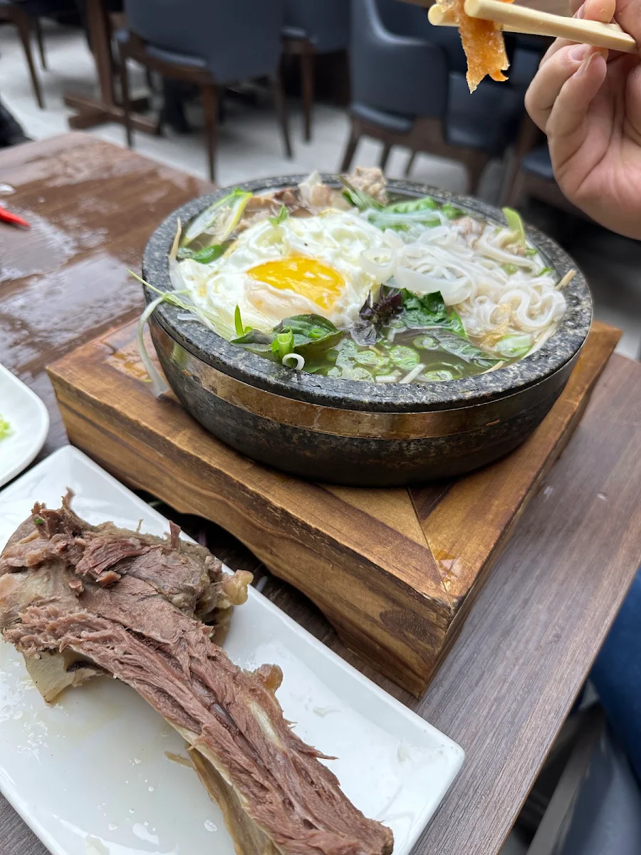 Special Beef Pho in Hot Stone Bowl
