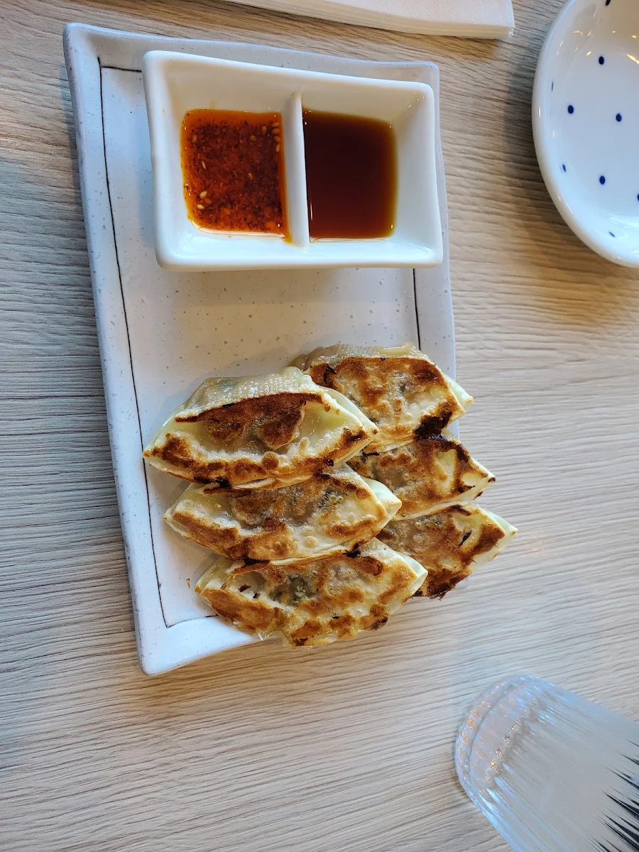 Pan Fried Gyoza with Dipping