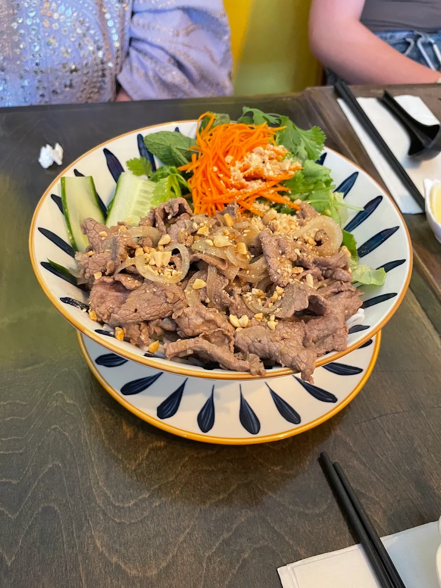 Hanoi-Style Stir-Fried Beef Pho Phở Tái Lăn - Gluten Free