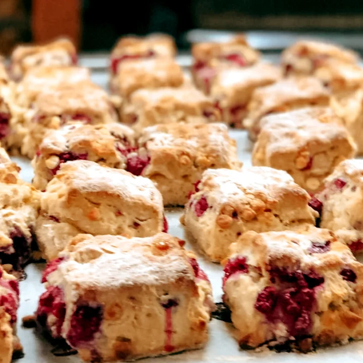 Berry & White Chocolate Scone