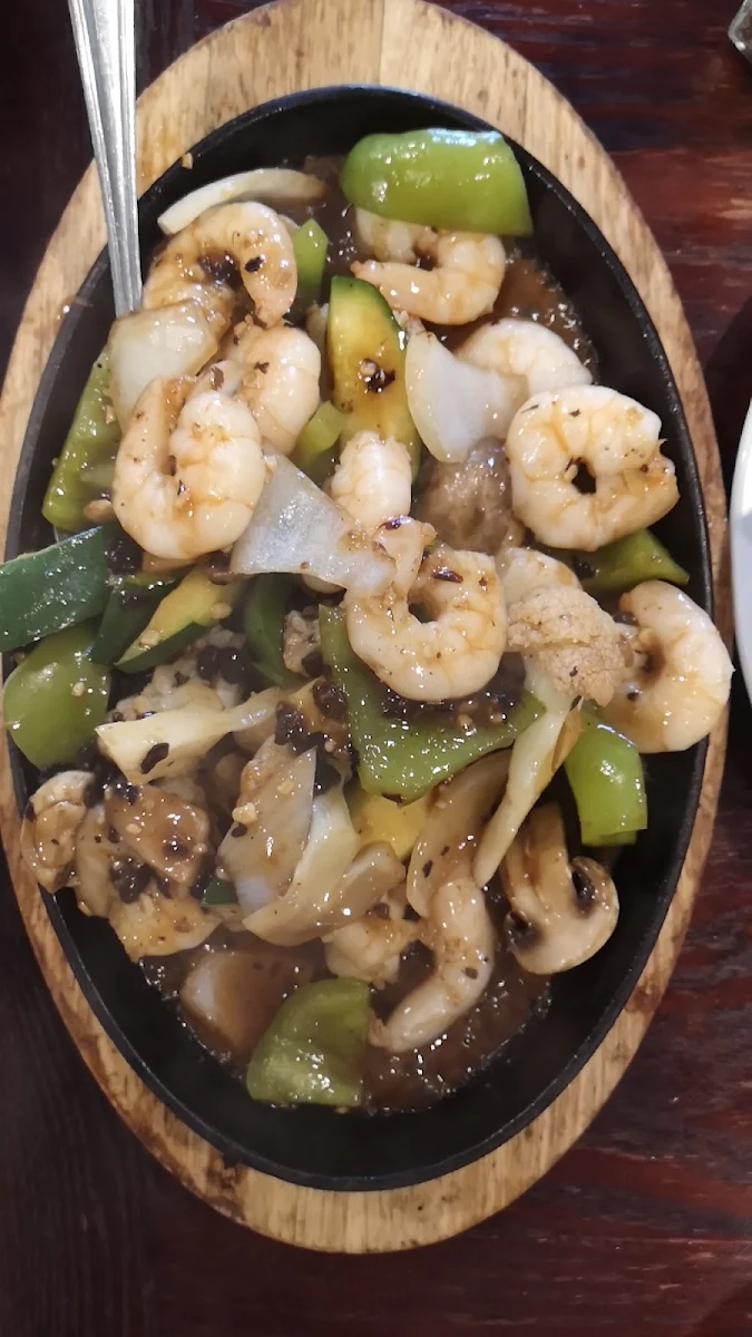 Sizzling Shrimp with Black Bean Sauce