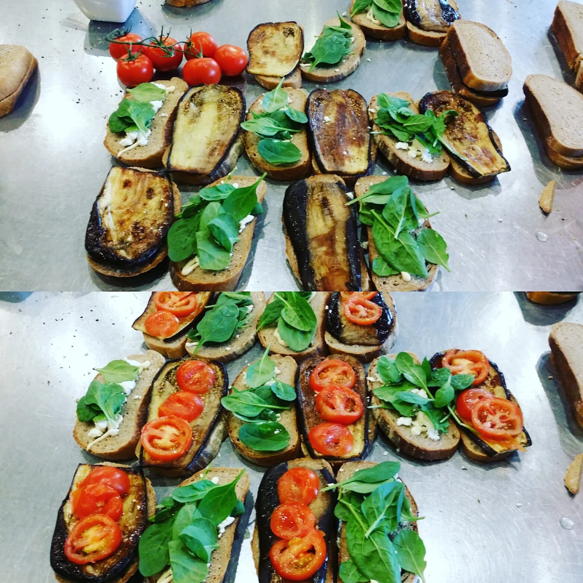 Eggplant Goat Cheese Sandwich
