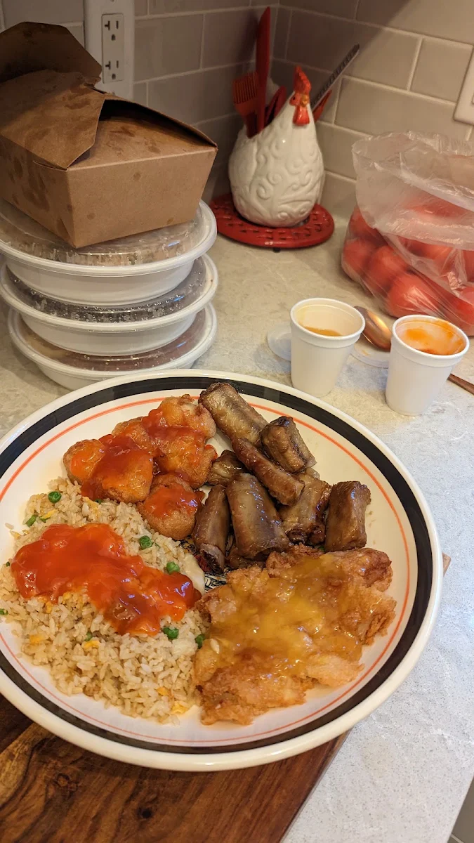 Chicken Balls Chicken Fried Rice Honey Garlic Spare Ribs